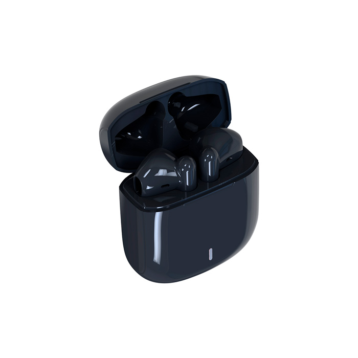 TH-086, Audífonos Bluetooth fabricados en plástico ABS acabado glossy con función touch. Reproduce música durante 4 horas continuas y tiempo de llamada de 3.5 horas, aproximadamente. Incluye cable USB para carga y caja de cartón individual.